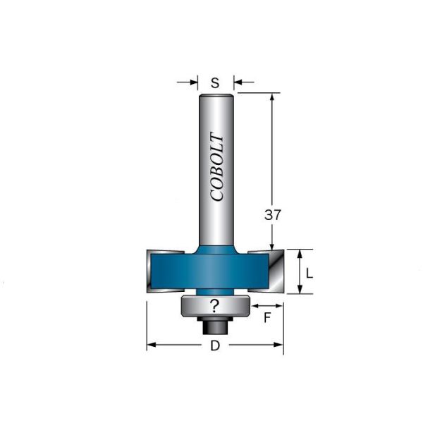 Falsfræser Cobolt 212-008 L=8 D=32 S=8 