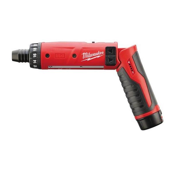 Vinkelskruetrækker Milwaukee M4 D-202B med batteri og oplader 