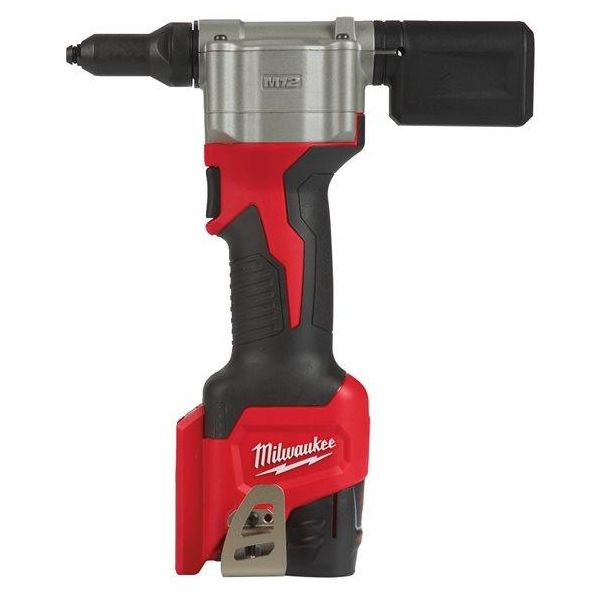 Popnittepistol Milwaukee M12 BPRT-201X med batteri og oplader 