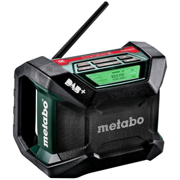 Arbejdsradio Metabo R 12-18 DAB+ BT med Bluetooth, uden batteri og oplader 