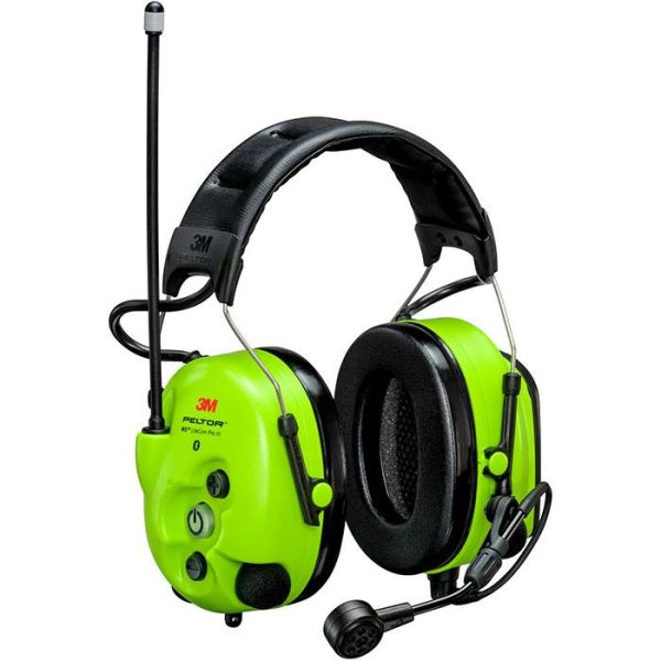 Høreværn 3M Peltor WS LiteCom III med hovedbøjle, Bluetooth, Hi-Viz 