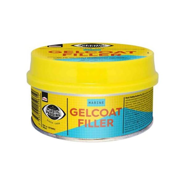 Gelcoat-filler Loctite Plastic Padding 180 ml, för glasfiberytor, våtslipas 