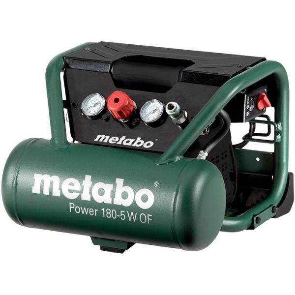 Kompressor Metabo Power 180-5 W OF med 5 liters behållare 