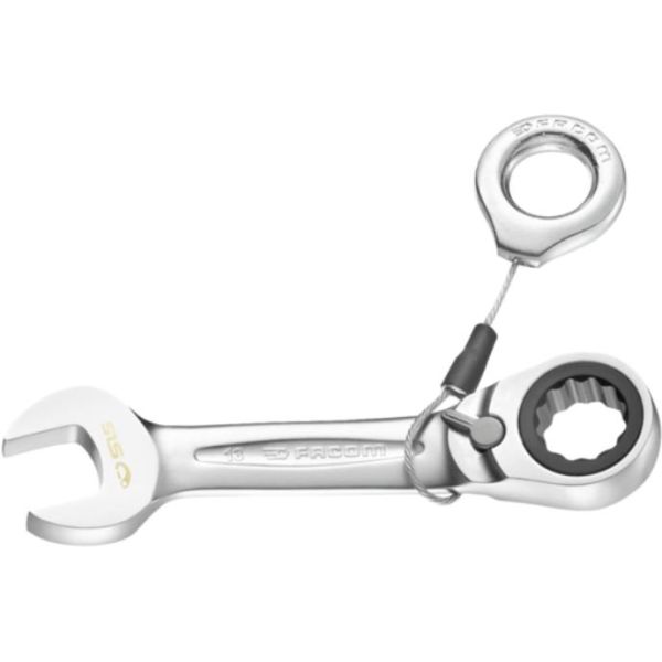 Ring- gaffelnøgle Facom 467S.14SLS med lås og kort håndtag 14 mm, længde: 115,5 mm