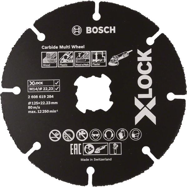 Katkaisulaikka Bosch Carbide Multi Wheel X-LOCK 115 × 1 × 22,23 mm