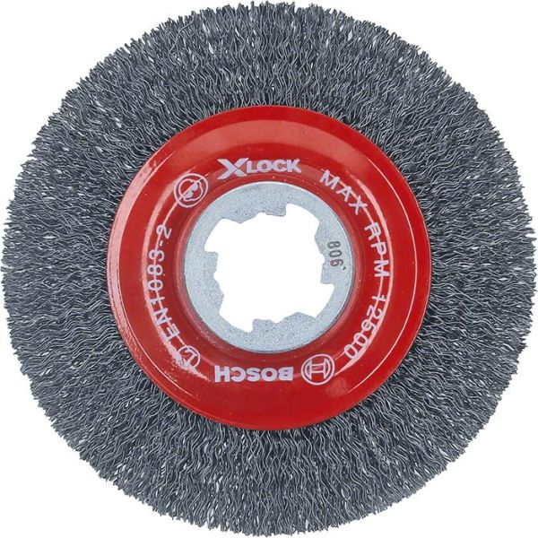 Stålbørste Bosch Clean for Metal med bølgeformet X-LOCK-ledning, 0,3 x 115 mm 