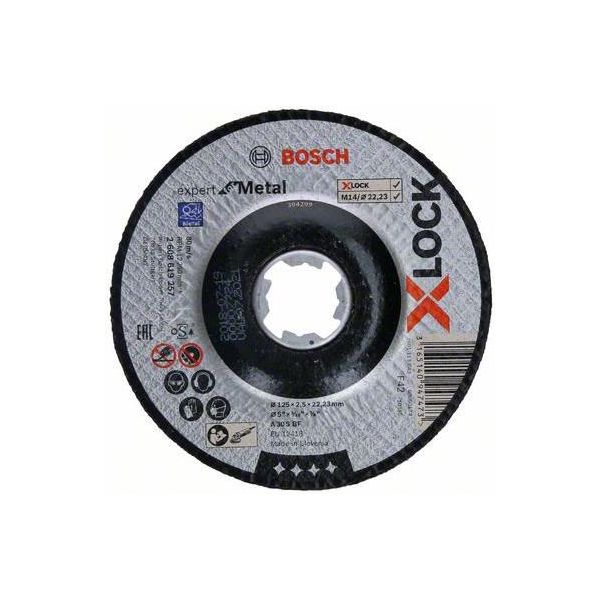Kapskiva Bosch Expert for Metal med X-LOCK, nedsänkt sågning 125 × 2,5 × 22,23 mm