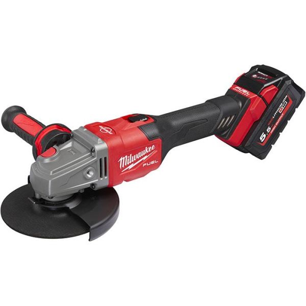 Vinkelsliber Milwaukee M18 FHSAG125XB-552X Ø125 mm, med batteri og lader 