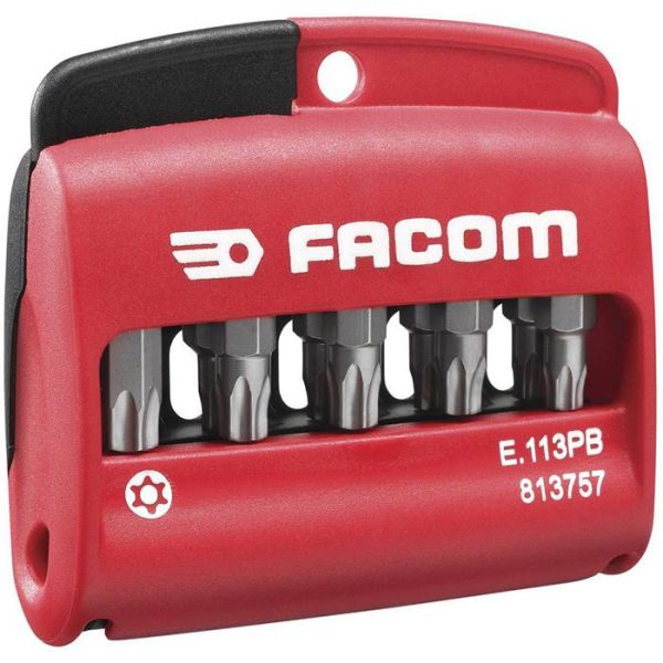 Bitssæt Facom E.113PB I Etui 10 stk, ResisTorx