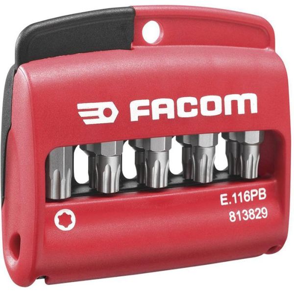 Ruuvikärkisarja Facom E.116PB kotelossa 10 kpl, TORX Plus
