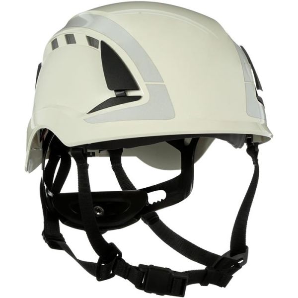 Sikkerhedshjelm 3M SecureFit X5001V dobbelt godkendelse, ventileret, reflekterende Hvid