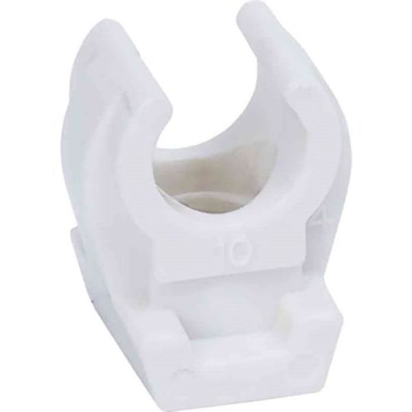 Rørklammer Gelia 3000501082 plast, 4-pakning 12 mm, hvit
