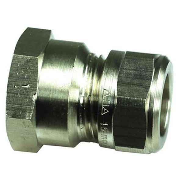 Klemringskobling Gelia 3006117122 Lige, kobber-inv gevind 22 x G20, messing