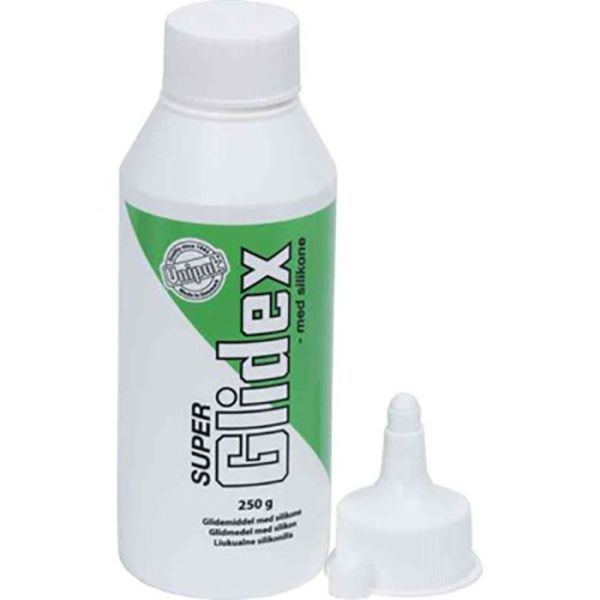 Smøremiddel Unipak Superglidex med silikon, for PVC/PP 250 g