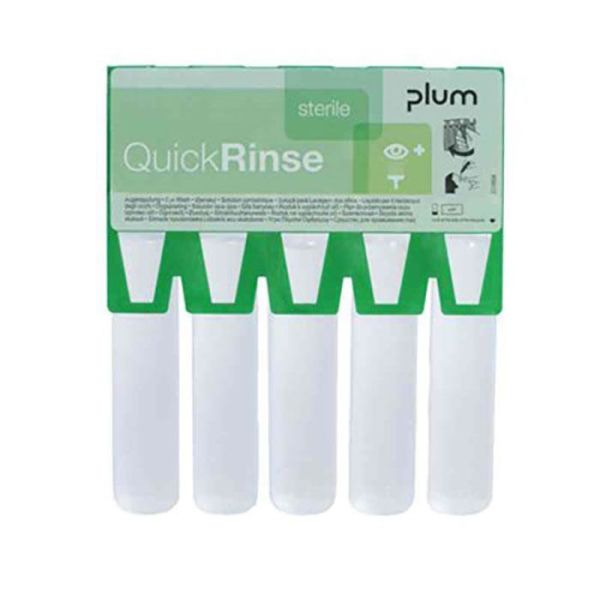 Silmähuuhdeampulli Plum QuickRinse 20 ml, 5 kpl 
