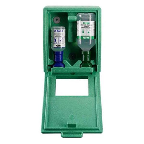 Ögonduschstation Plum Combibox med 200 ml pH Neutral & 500 ml ögondusch 