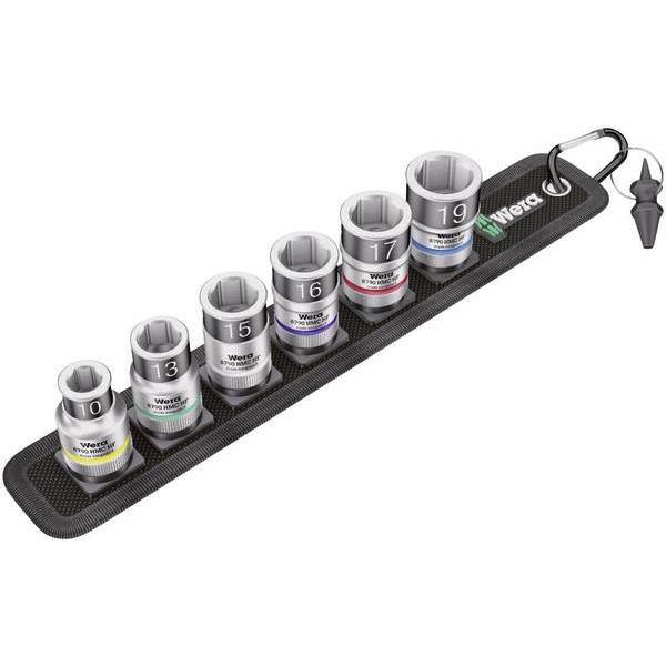 Topnøglesæt Wera Zyklop C 1 med holderfunktion, 1/2" 