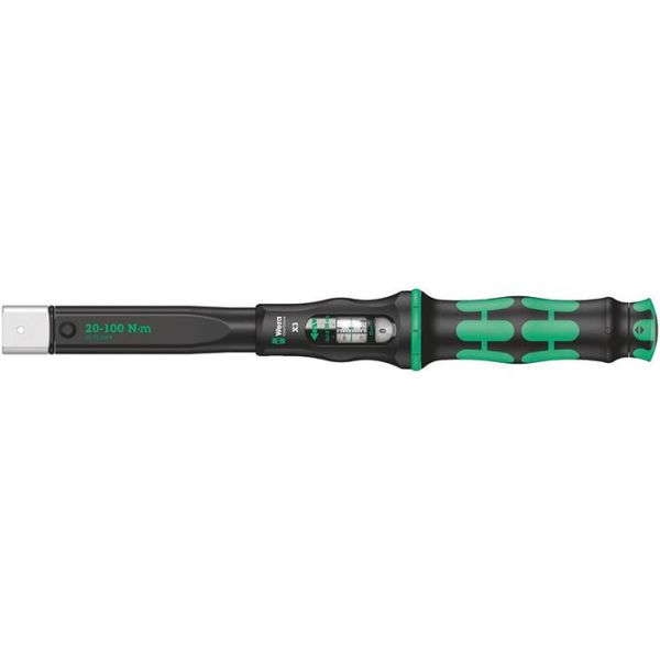 Momentnøgle Wera Click-Torque X 3 til skærværktøj, 9x12 mm 20-100 nm