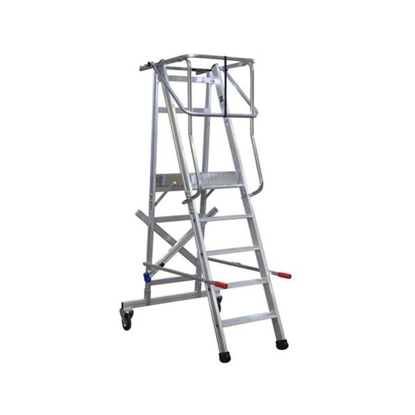 Arbejdsplatform Laggo 7100 med gelænder og hjul 100 cm