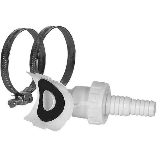 Sadel slange nippel Faluplast 78710 til 32-50 mm opvaskemaskine/vaskemaskine afløb 