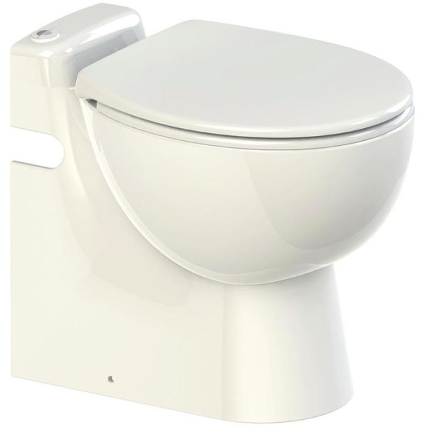Toalettstol Saniflo Sanicompact Pro med inbyggd malpump 