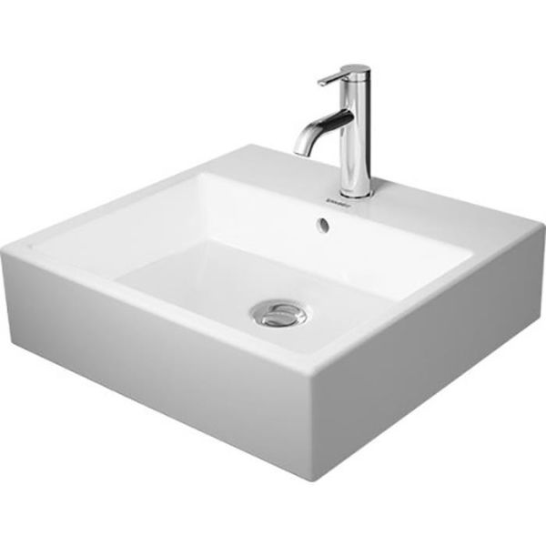 Håndvask Duravit Vero Air med et bredt afløb og et blandehul 500 x 470 mm