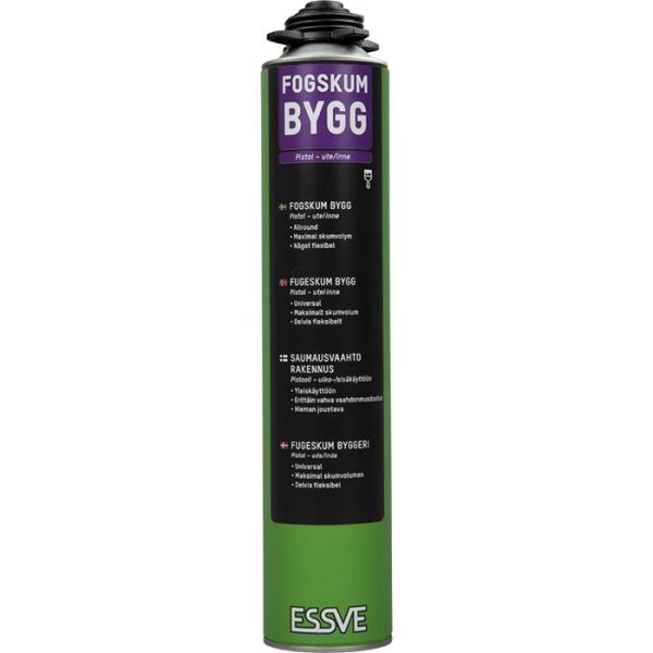 Saumausvaahto ESSVE Bygg keltainen, 850 ml 