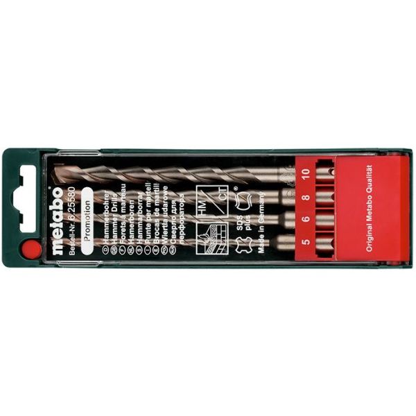 Spiralborsæt Metabo 625580000 SDS-plus, 4 stk 