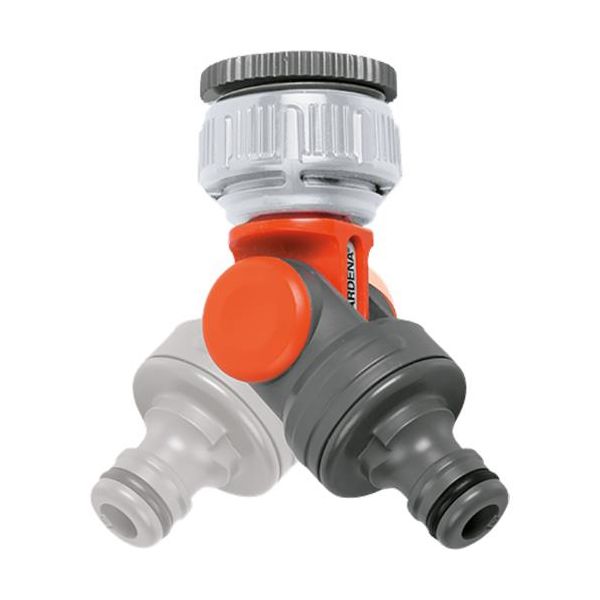 Vandhanekobling Gardena 2998 vinklet, med adapter 