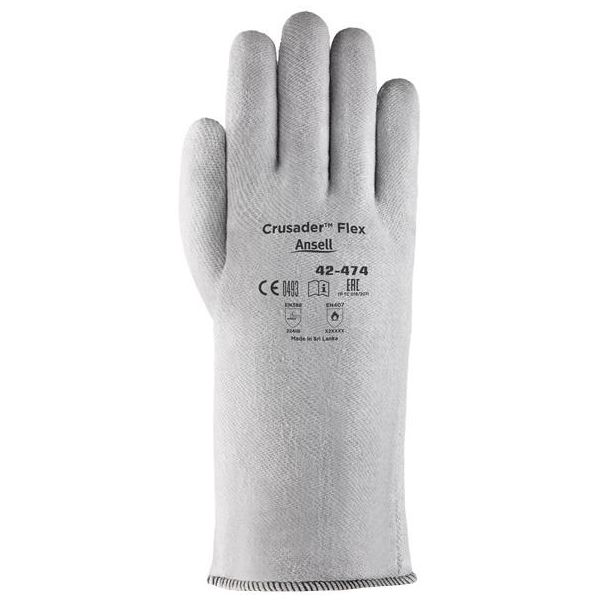 Varmebeskyttelseshandske Ansell Crusader Flex 42-474 Syntetiske stoffer, størrelse 10 