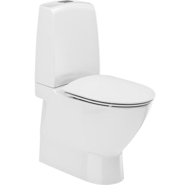 Toilet Ifö Spira 6240 med hårdt sæde soft-close, til limning 