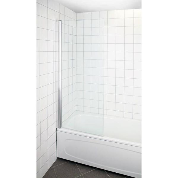 Bad væg Arrow Bath Vendbart, klart glas, 1500 x 800 mm 