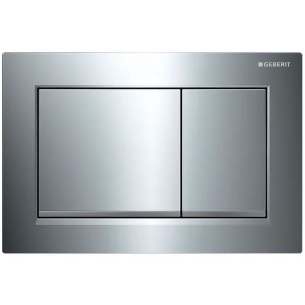 Betjeningsplade Geberit Omega 30 Dobbelt flush, blank krom 
