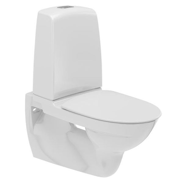 Toalettstol Ifö Spira 629308897 vegghengt, med mykt sete, enkeltspyling 