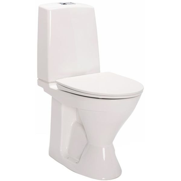 Toalettstol IDO Glow Rimfree 3726201201 hög, med mjuksits 