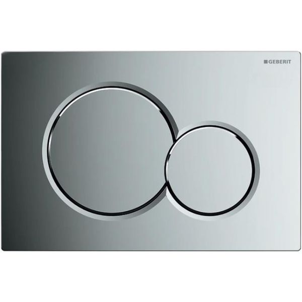 Betjeningsplade Geberit Sigma 01 dobbelt flush Blank forkromet