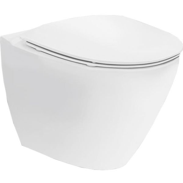 WC-skål Ifö Spira Art 624509309 vägghängd, med hårdsits, soft-close 