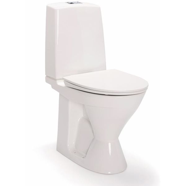 Toalettstol IDO Glow Rimfree 3626201201 hög, med hårdsits soft-close 