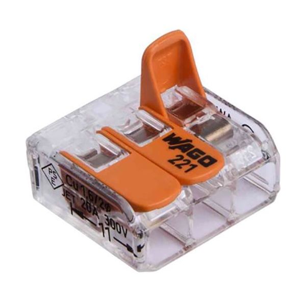 Kopplingsklämma Wago 221-413 3-pol 12-pack