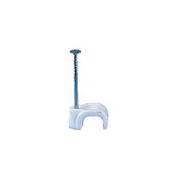 Trådholder Gelia 050400105 Oval, hvid, 3-5 mm, 100-pak 