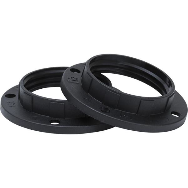 Skærmring Gelia 4079032692 E14, sort, pakke med 2 