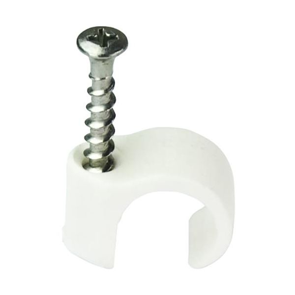 Skrueclips Gelia 4015041652 Hvid, pakke med 10 