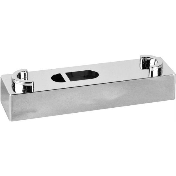 Spacer blok Faluplast 16215 10 x 60 mm, til enkelt/dobbelt klemme, krom 