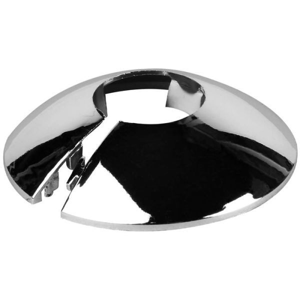 Dekkskive Faluplast 53705 skålformet, låsbar, krom For rør dy. 18 mm