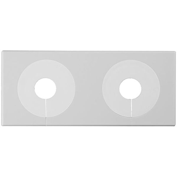 Dækroset Faluplast 51430 delelig, 12-16 mm Dobbelt, hvid