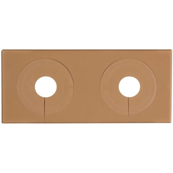 Dækroset Faluplast 51479 delelig, 18-28 mm Dobbelt, brun
