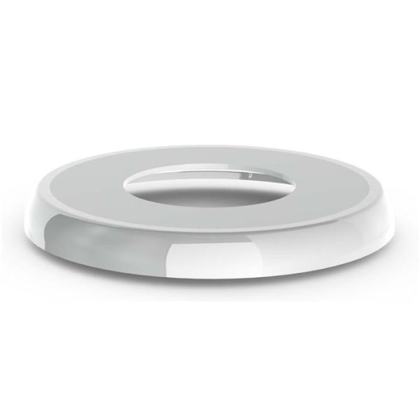 Dækroset Faluplast 51000 enkel, rund, hvid For rør dør. 28-38 mm