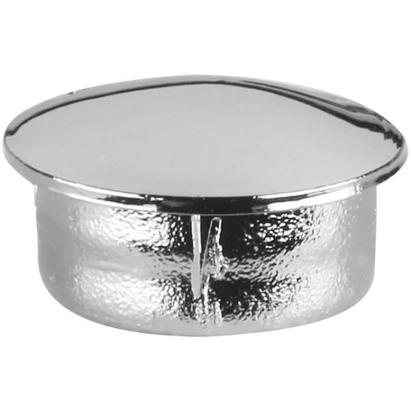 Beskyttelsesstik Faluplast 17505 til 12 mm skruehuller, krom 