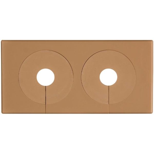 Dækroset Faluplast 51489 delelig, dobbelt, 12-22 mm Brun