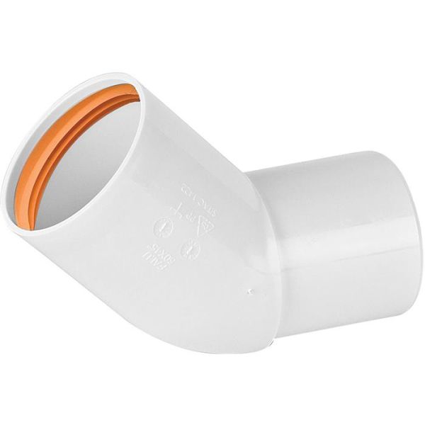 Bøjning Faluplast 2316168 50 mm, skær/glat ende 